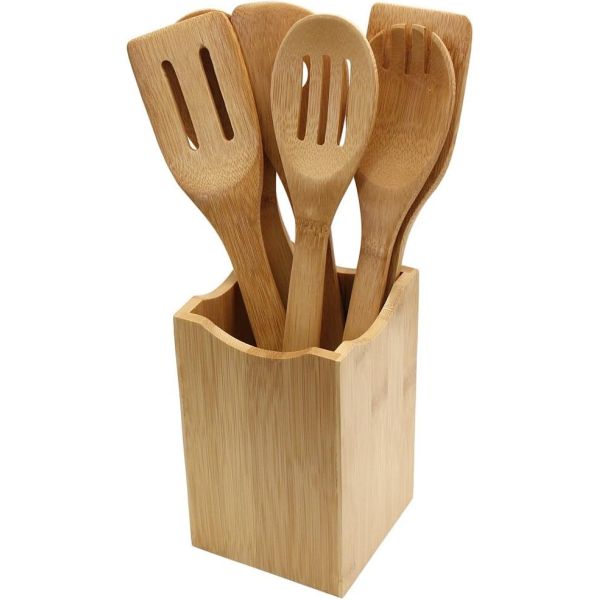 Organic Bamboo Kitchen Utensil Set