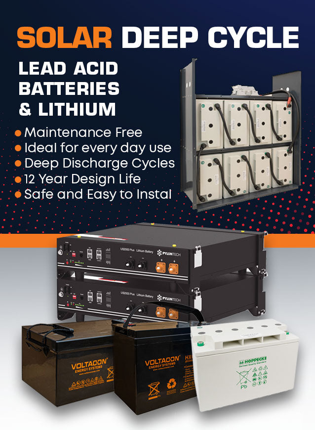 Mobile Solar Deep Cycle Batteries